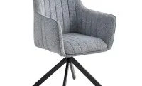 Set Masa Living Extensibila KJT384 Gri cu 6 Scaune KJC385 Gri Set Masa Living Extensibila KJT384 Gri cu 6 Scaune KJC385 Gri 2