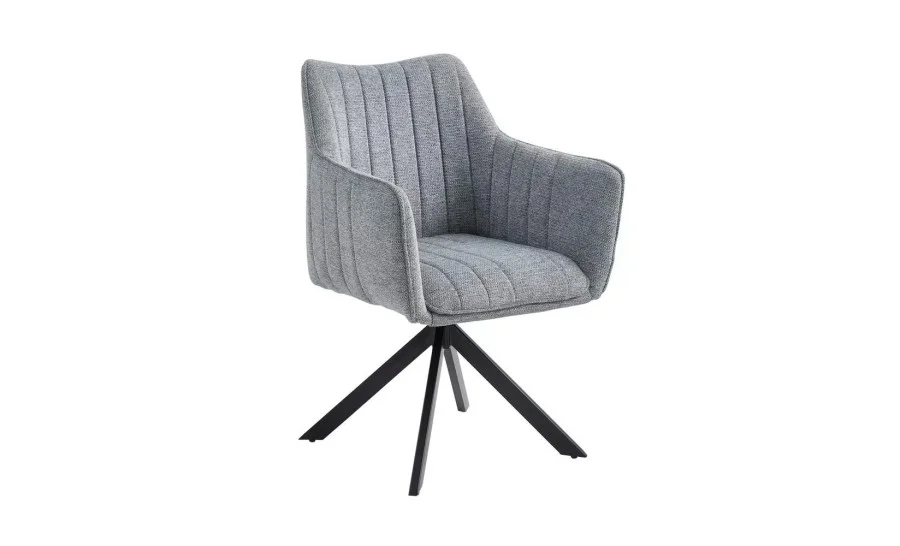 Set Masa Living Extensibila KJT384 Gri cu 6 Scaune KJC385 Gri Set Masa Living Extensibila KJT384 Gri cu 6 Scaune KJC385 Gri 2