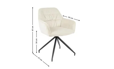 Scaun Living Tapitat KJC4345 Bej