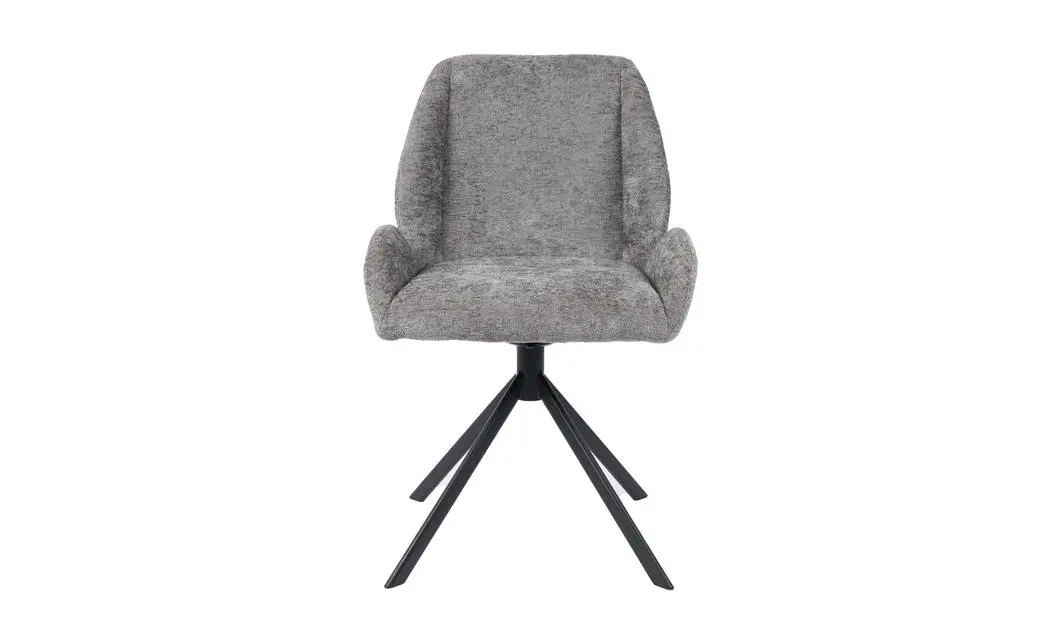 Set Masă Living Extensibilă Blat Ceramic KJT416 Alb-Cappuccino cu 4 Scaune KJC4347 Gri 5