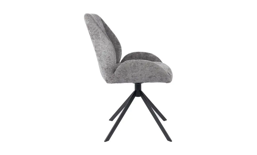 Set Masă Living Extensibilă Blat Ceramic KJT416 Alb-Cappuccino cu 4 Scaune KJC4347 Gri 7