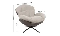 Fotoliu Living Rotativ KJLC062A Maro 1