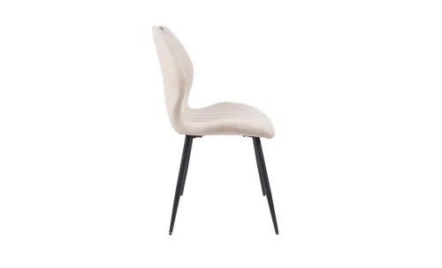 Set Masă Living Extensibilă DTM0101 Blat Ceramic Gri cu 4 Scaune Tapițate MC06 Bej