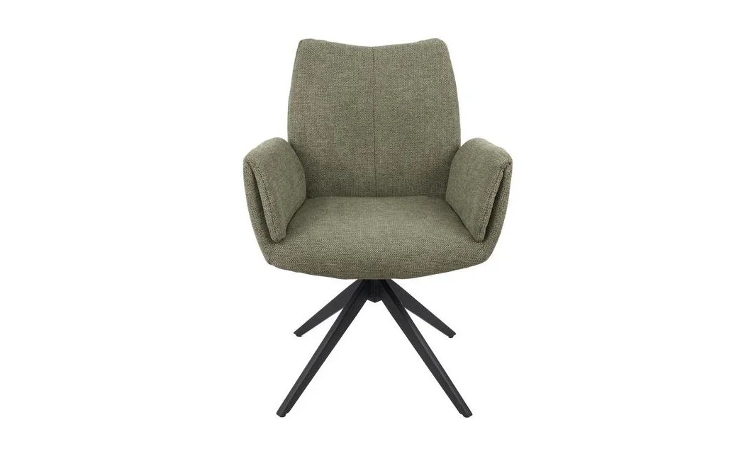 Set Masă Living Extensibilă CT163 Blat Ceramic Alb cu 4 Scaune Rotative KJC77 Verzi 2