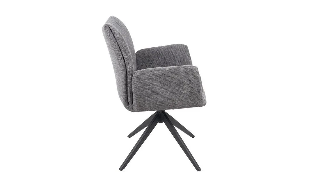 Scaun Living Rotativ KJC77 Gri Închis 3