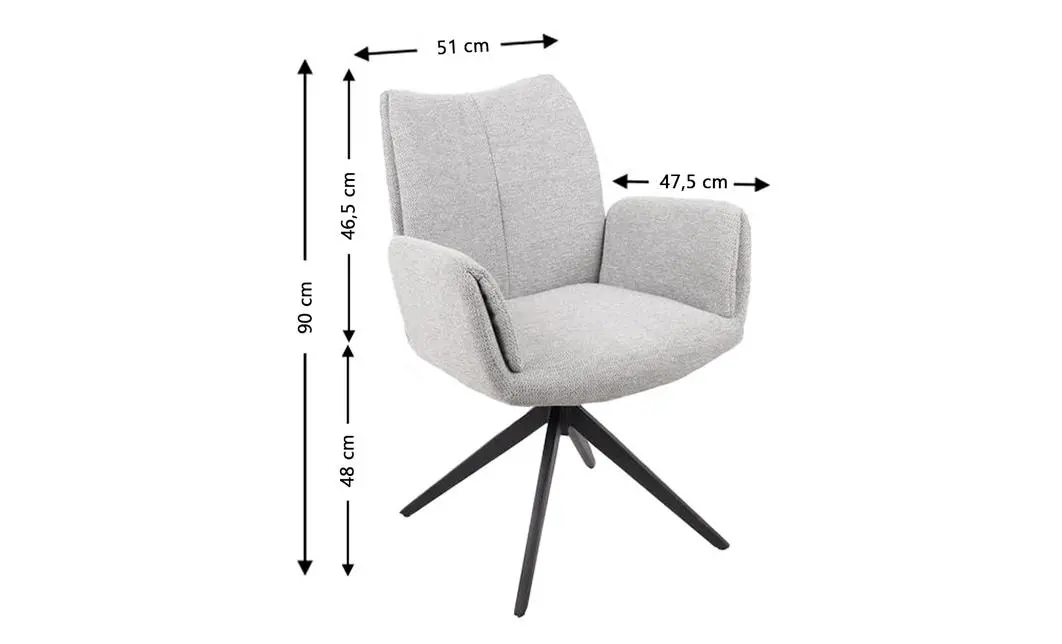 Set Masă Living Extensibilă Blat Ceramic Negru/Auriu DTM0105CS cu 6 Scaune KJC77 Gri Deschis