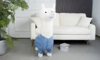 Taburet Alpaca KJP4336, Albastru Taburet Alpaca KJP4336, Albastru