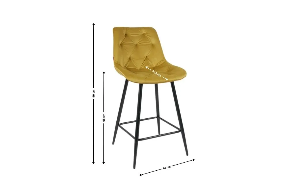 Scaun Bar KJC274 Mustar 6