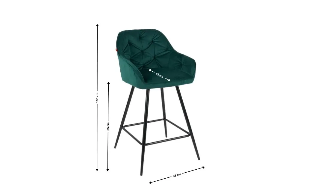 Scaun Bar KJC275 Verde 6