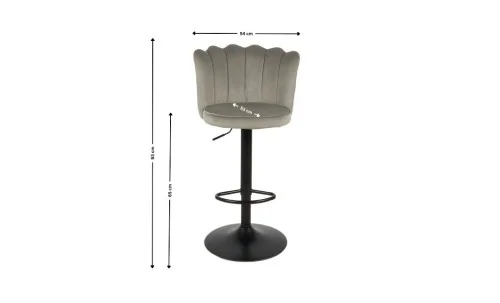 Scaun Bar KJC341 Gri