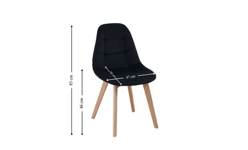 Scaun Living KJC5304 Negru
