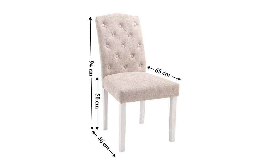 Scaun Living KJCLM056 Bej/Alb 1