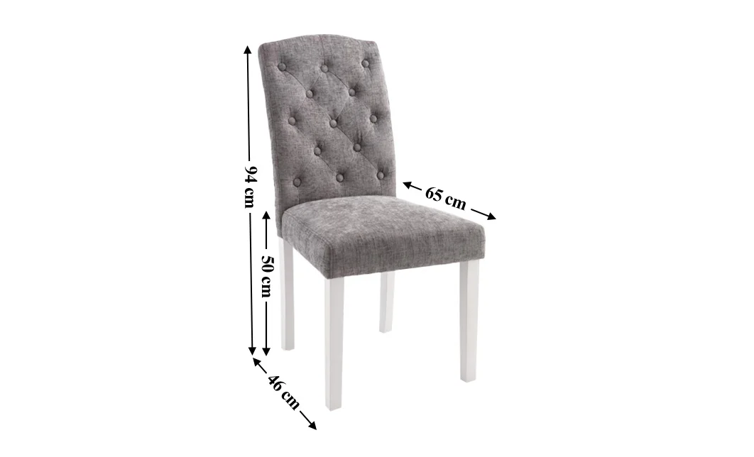 Scaun Living KJCLM056 Gri/Alb 1