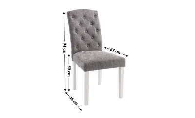 Scaun Living KJCLM056 Gri/Alb