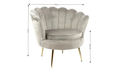 Fotoliu Marbella KJL2140 Gri