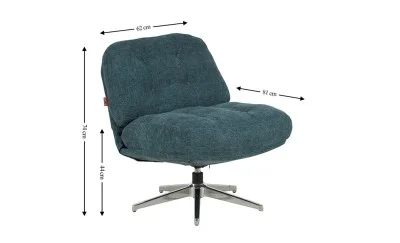 Scaun Rotativ LCM0101AS Albastru