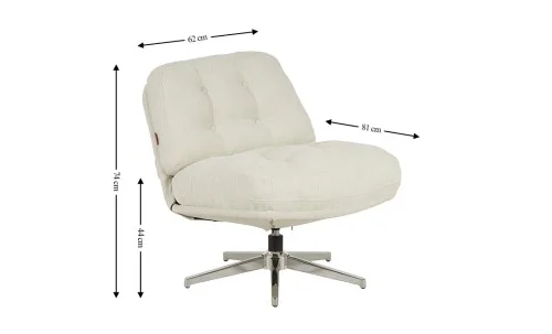 Scaun Rotativ LCM0101AS Bej