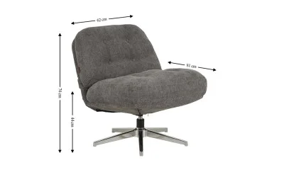 Scaun Rotativ LCM0101AS Gri