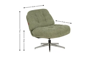 Scaun Rotativ LCM0101AS Verde