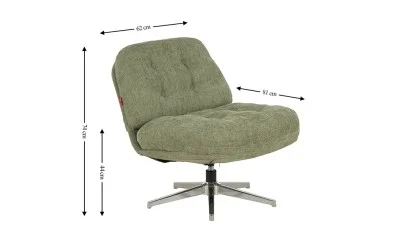 Scaun Rotativ LCM0101AS Verde