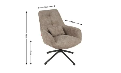 Scaun Living Rotativ LCM0102AS Maro