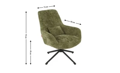 Scaun Living Rotativ LCM0102AS Verde