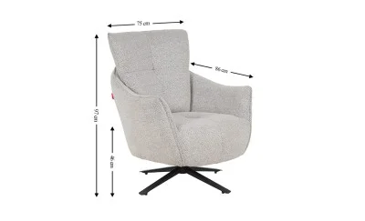 Scaun Rotativ LCM0103AS Gri