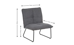 Scaun Living Tapitat LCM0109CF Gri