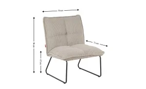 Scaun Living Tapitat LCM0109CF Maro