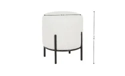 Taburet KJP028, Alb