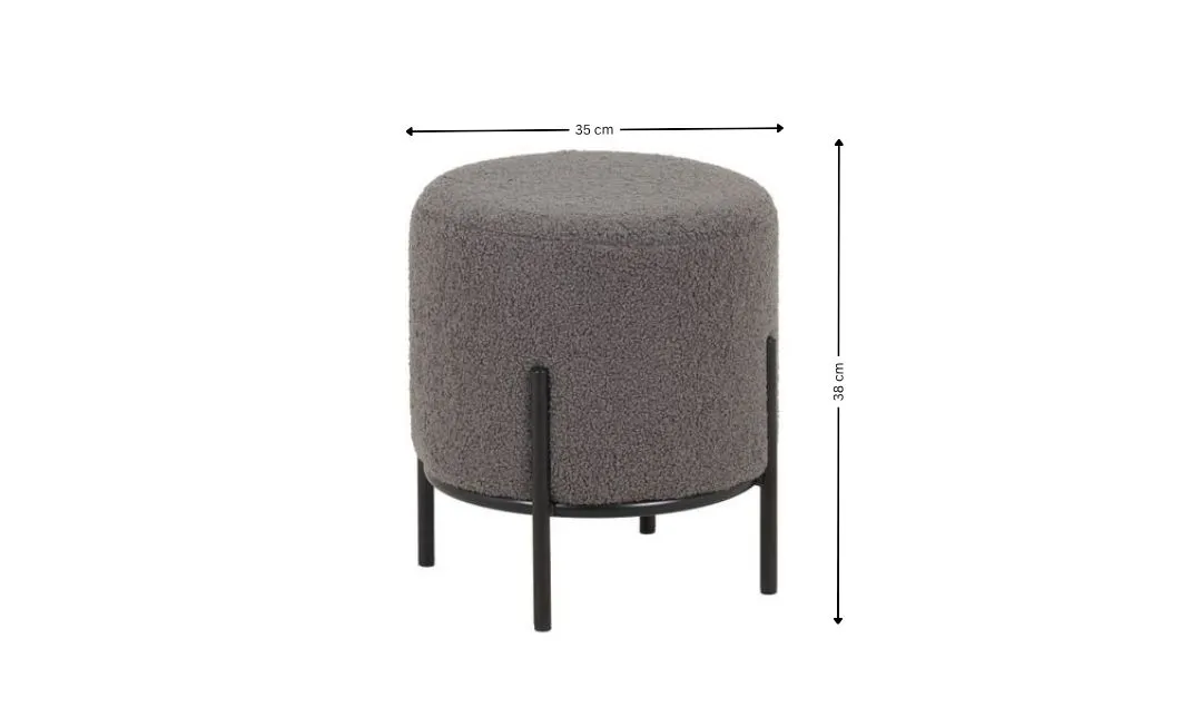 Taburet KJP028, Gri 1