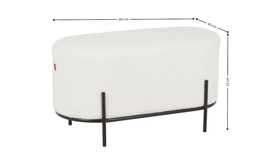 Taburet KJP246, Alb 2