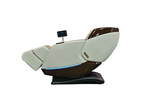 Fotoliu de masaj A101 SL Bej / Maro, control vocal AI, Zero Gravity, ecran LCD