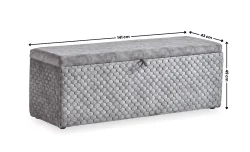 Banca Babylon cu lada de depozitare