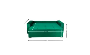 Canapea Extensibilă Claudia Bonell Max, Verde