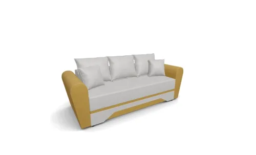 Canapea Extensibilă Atlanta Bonell Mini, Bej Deschis/Mustar