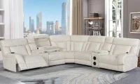 Coltar Recliner Electric Bej deschis