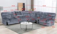 Coltar Recliner  Electric Gri  1