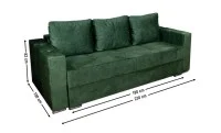Canapea Extensibilă Vegas Bonell Mini, Verde 1