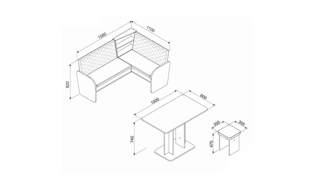 Coltar Bucatarie Cezar Crem 3