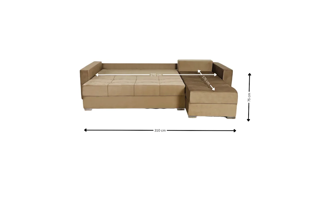 Coltar Extensibil Claudia XXL Maro Deschis 2