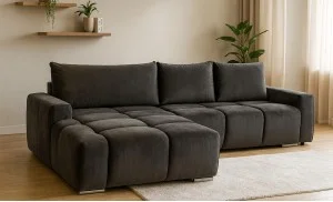 Coltar Extensibil Atlantic (Elite) Sezlong Stanga, Monolith 95 Dark Grey