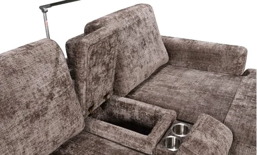 Colțar Extensibil Cremona KF7864-24, Maro Dreapta