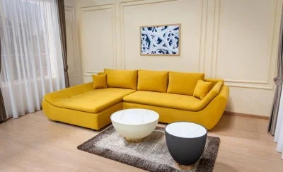 Colțar Extensibil Relax Galben - Vega 13 Stânga