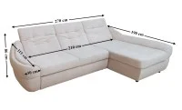 Colțar Extensibil Space Bej Deschis - Vega 03 Dreapta 1