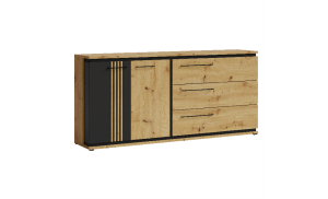 Comodă Living Molto Artisan ML13, Neagră