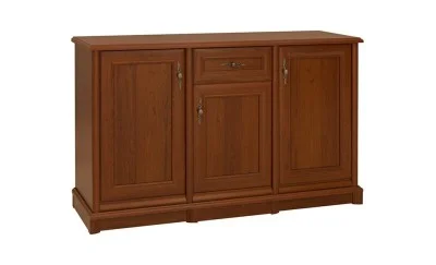 Comodă Sonata 3D/1S cu 3 Uși 1 Sertar, Nuc / Maro