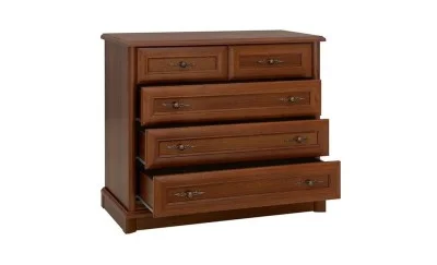 Comodă Sonata 5S/10 cu 5 Sertare, Nuc / Maro