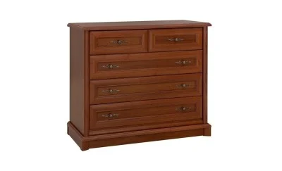 Comodă Sonata 5S/10 cu 5 Sertare, Nuc / Maro