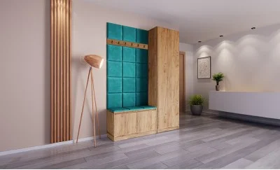 Cuier Hol Klaus I, Kraft/Turquoise